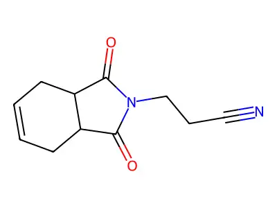 3-(1,3-dioxo-1,3,3a,4,7,7a-hexahydro-2H-isoindol-2-yl)propanenitrile structure