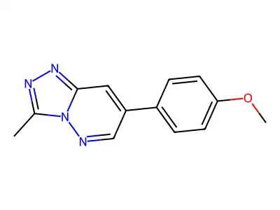 1,2,4-Triazolo(4,3-b)pyridazine, 7-(4-methoxyphenyl)-3-methyl- structure
