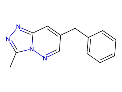 1,2,4-Triazolo(4,3-b)pyridazine, 3-methyl-7-(phenylmethyl)- structure