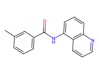 3-methyl-N-quinolin-5-ylbenzamide structure
