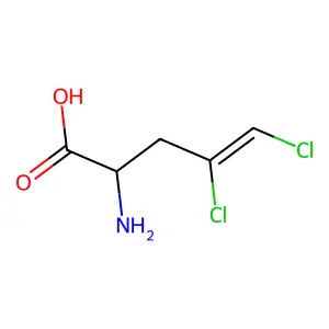 2-Amino-4,5-dichloropent-4-enoic acid structure