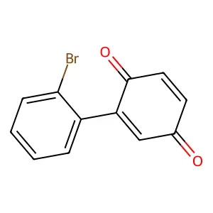 2-(2-Bromophenyl)cyclohexa-2,5-diene-1,4-dione structure