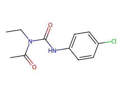 1-Acetyl-3-(4-chlorophenyl)-1-ethylurea structure