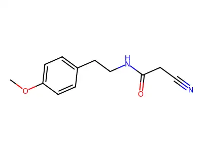 2-cyano-N-(2-(4-methoxyphenyl)ethyl)acetamide structure