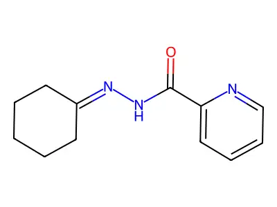 2-Pyridinecarboxylic acid, 2-cyclohexylidenehydrazide structure