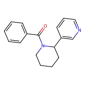 Piperidine, 1-benzoyl-2-(3-pyridinyl)-, (S)- structure