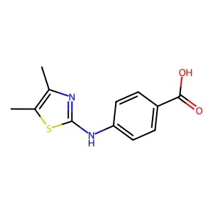4-(4,5-Dimethylthiazol-2-ylamino)benzoic acid structure