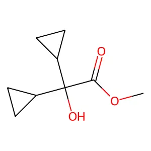 Methyldicyclopropylglycolate structure