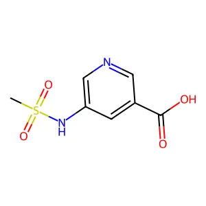 5-Methanesulfonamidopyridine-3-carboxylic acid structure