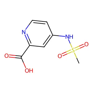 4-Methanesulfonamidopyridine-2-carboxylic acid structure