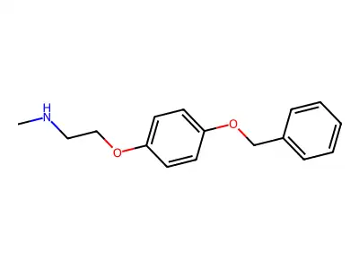 {2-[4-(Benzyloxy)phenoxy]ethyl}(methyl)amine structure