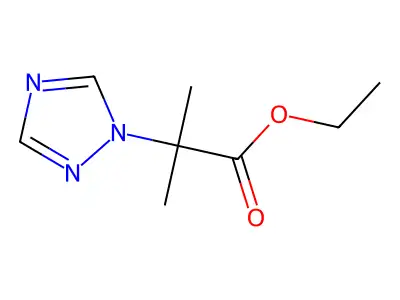 ethyl 2-methyl-2-(1H-1,2,4-triazol-1-yl)propanoate structure