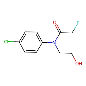 Acetanilide, 4'-chloro-2-fluoro-N-(2-hydroxyethyl)- structure
