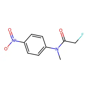 Acetanilide, 2-fluoro-N-methyl-4'-nitro- structure