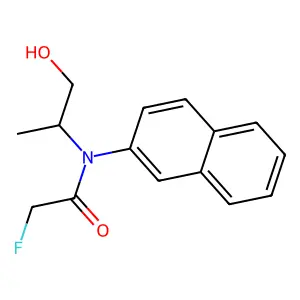 2-Fluoro-N-(1-hydroxypropan-2-yl)-N-(naphthalen-2-yl)acetamide structure