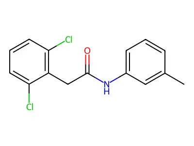 2,6-Dichloro-N-(3-methylphenyl)benzeneacetamide structure