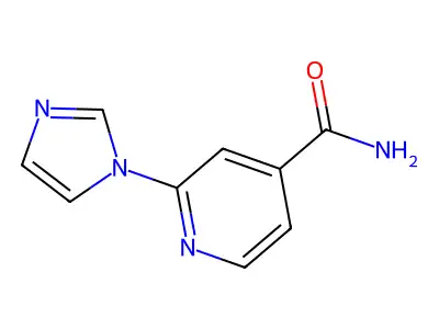 N-methyl-6-(1H-pyrazol-1-yl)nicotinamide structure