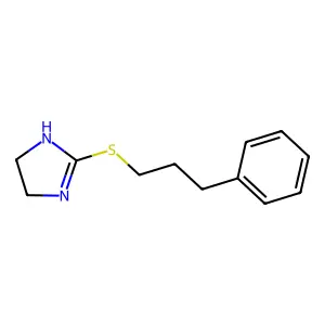 4,5-dihydro-1H-imidazol-2-yl 3-phenylpropyl sulfide structure