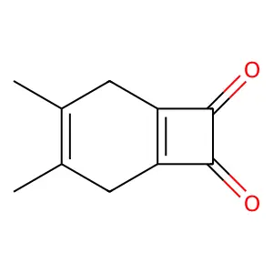 3,4-Dimethylbicyclo(4.2.0)octa-1(6),3-diene-7,8-dione structure
