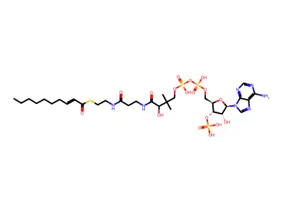 2E-decenoyl-CoA structure