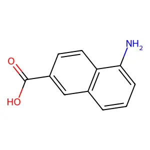 5-Aminonaphthalene-2-carboxylic acid structure