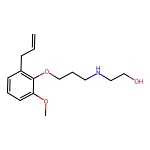 2-[[3-[2-Methoxy-6-(2-propen-1-yl)phenoxy]propyl]amino]ethanol structure