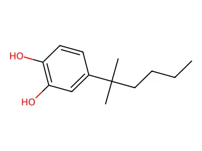 4-(2-Methylhexan-2-yl)benzene-1,2-diol structure