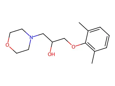1-(2,6-Dimethylphenoxy)-3-morpholin-4-ylpropan-2-ol structure