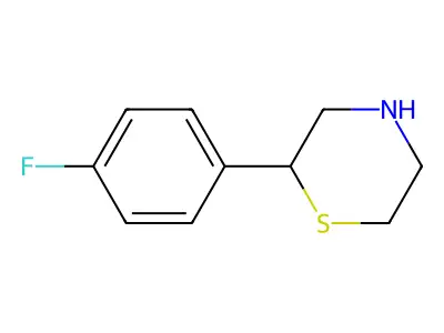 2-(4-Fluorophenyl)thiomorpholine structure