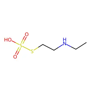 Ethanethiol, 2-ethylamino-, hydrogen sulfate (ester) structure