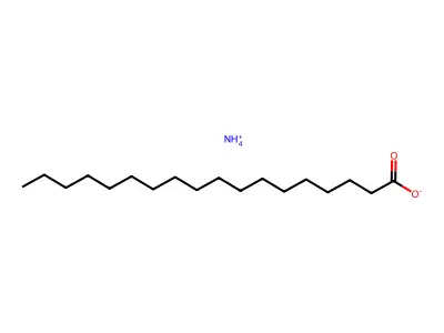 Octadecanoic acid, ammonium salt (1:1) structure