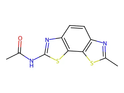 N-(7-methyl-[1,3]thiazolo[4,5-g][1,3]benzothiazol-2-yl)acetamide structure