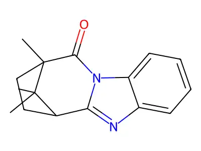 12,15,15-trimethyl-3,10-diazatetracyclo[10.2.1.0^{2,10}.0^{4,9}]pentadeca-2,4,6,8-tetraen-11-one structure