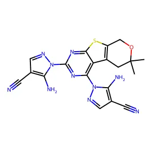 C19H16N10OS structure