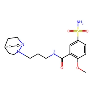 Benzamide, N-(3-(1,2-diazabicyclo(3.2.2)non-2-yl)propyl)-2-methoxy-5-sulfamoyl- structure