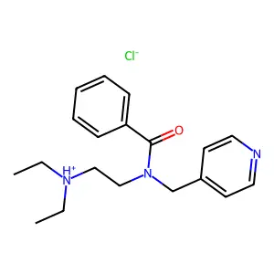 Benzamide, N-(2-(diethylamino)ethyl)-N-(4-pyridylmethyl)-, hydrochloride structure