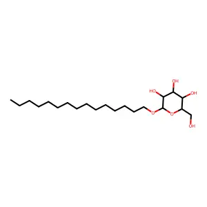 Pentadecyl D-glucoside structure