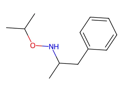 Hydroxylamine, O-isopropyl-N-(alpha-methylphenethyl)- structure