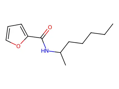N-heptan-2-ylfuran-2-carboxamide structure