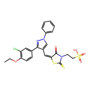 C23H20ClN3O5S3 structure