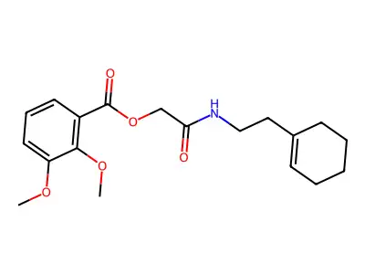 [2-[2-(Cyclohexen-1-yl)ethylamino]-2-oxoethyl] 2,3-dimethoxybenzoate structure