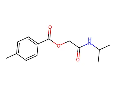 2-Oxo-2-(propan-2-ylamino)ethyl 4-methylbenzoate structure