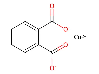 Copper phthalate structure