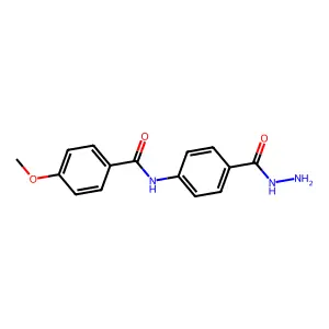N-(4-(Hydrazinecarbonyl)phenyl)-4-methoxybenzamide structure