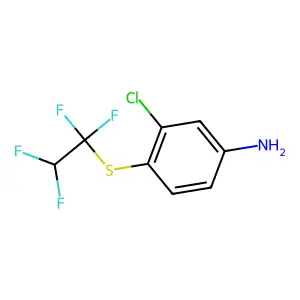 3-Chloro-4-(1,1,2,2-tetrafluoroethylsulfanyl)aniline structure