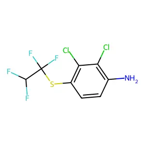 2,3-Dichloro-4-(1,1,2,2-tetrafluoroethylsulfanyl)aniline structure
