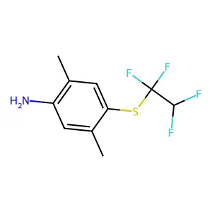 2,5-Dimethyl-4-(1,1,2,2-tetrafluoroethylthio)aniline structure