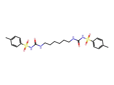 1,1'-Hexamethylenebis(3-(P-toluenesulfonamido)urea) structure