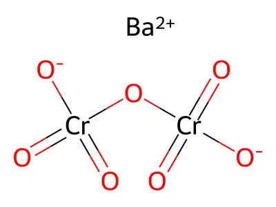 Barium dichromate dihydrate structure
