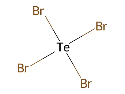 Tellurium tetrabromide structure